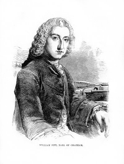 William Pitt, 1° Conte di Chatham, statista Whig britannico, 1872 da Unbekannt