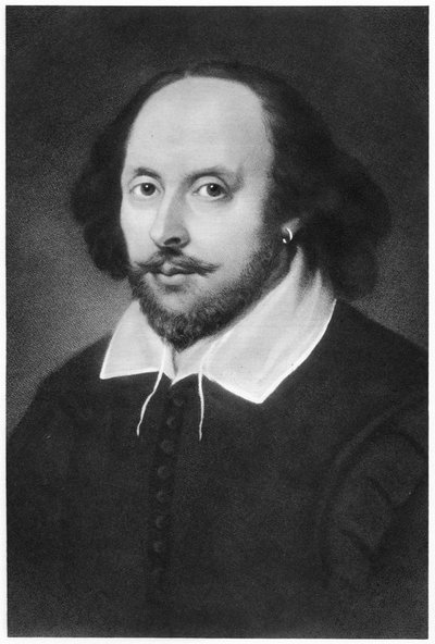 William Shakespeare, drammaturgo inglese, XIX secolo da Unbekannt