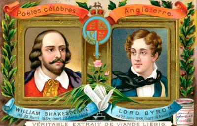 William Shakespeare e Lord Byron, c1900 da Unbekannt