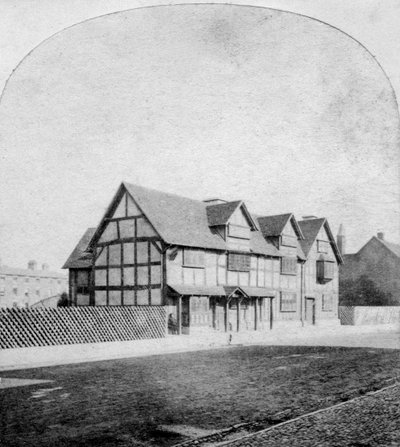 Casa di William Shakespeare, Henley Street, Stratford-upon-Avon, Warwickshire, fine XIX secolo da Unbekannt