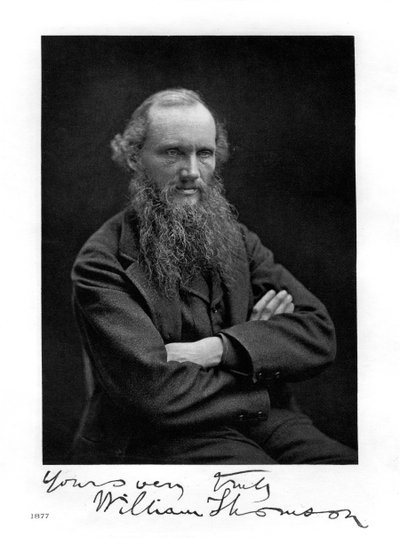 William Thomson, Lord Kelvin, matematico, fisico e ingegnere irlandese-scozzese, 1877 da Unbekannt