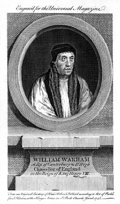 William Warham, Arcivescovo di Canterbury, 1748 da Unbekannt