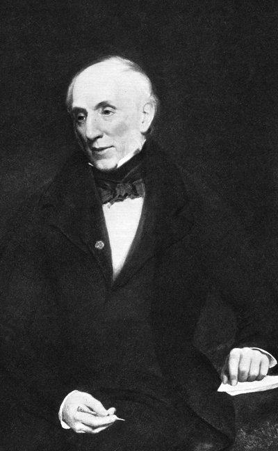 William Wordsworth, poeta romantico inglese, c1850 da Unbekannt