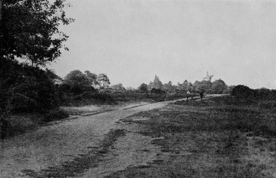 Wimbledon Common e il mulino a vento, c1900, 1912 da Unbekannt