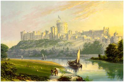 Castello di Windsor, Berkshire, la residenza reale, c1880 da Unbekannt