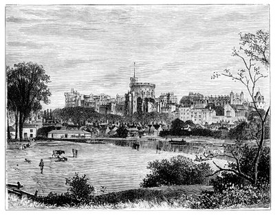 Castello di Windsor da Brocas Meadows da Unbekannt