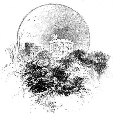 Castello di Windsor dal giardino del Decano, 1887, 1900 da Unbekannt