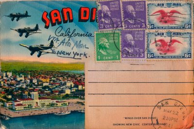 Ali su San Diego - Mostrando il nuovo edificio del centro civico, c1941 da Unbekannt
