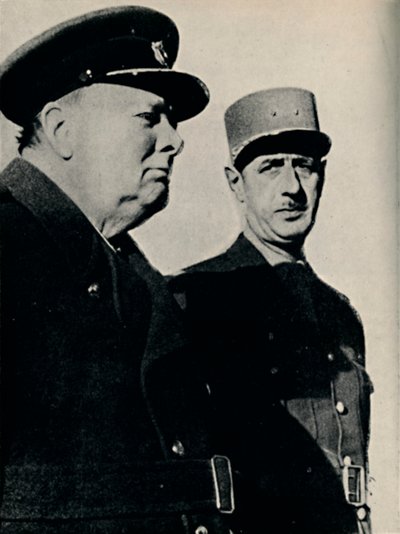 Winston Churchill e il Generale De Gaulle, giugno 1940 da Unbekannt