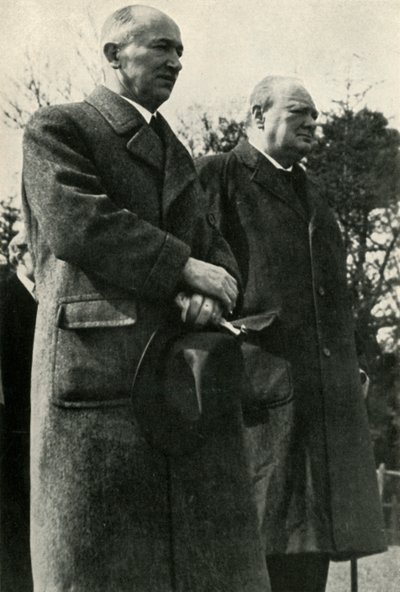 Winston Churchill e il presidente Beneš da Unbekannt