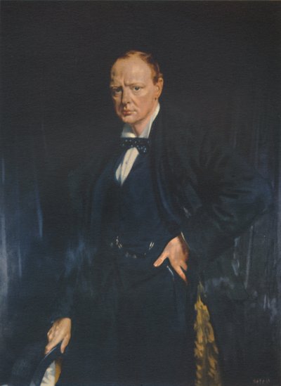 Winston Churchill, c1916, 1941 da Unbekannt