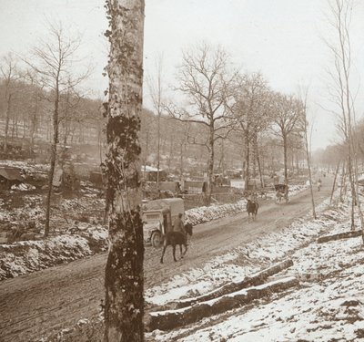 Inverno, Genicourt, Francia settentrionale, c1914-c1918 da Unbekannt