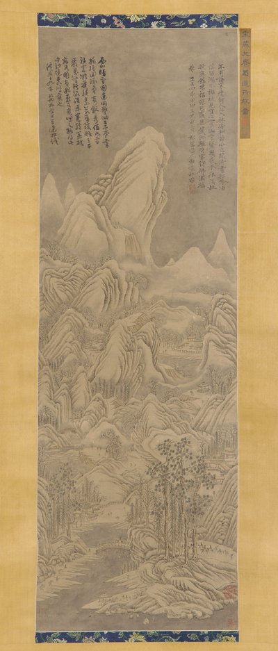 Paesaggio invernale da Unbekannt
