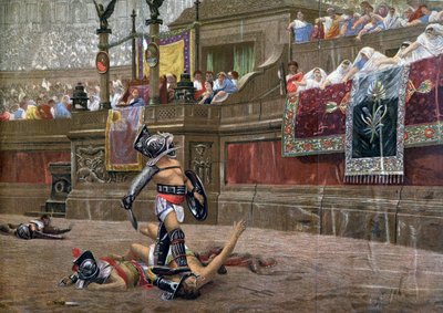 Con un pollice girato, Pollice Verso, 1872 da Unbekannt