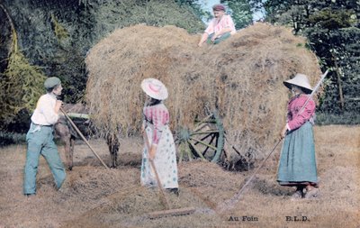 Con il fieno, c1900 da Unbekannt