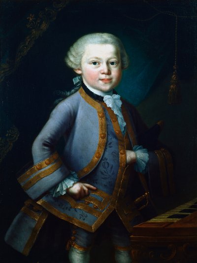 Wolfgang Amadeus Mozart, compositore austriaco da Unbekannt