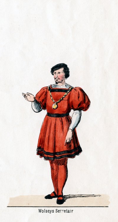 Segretario di Wolsey, costume design per l