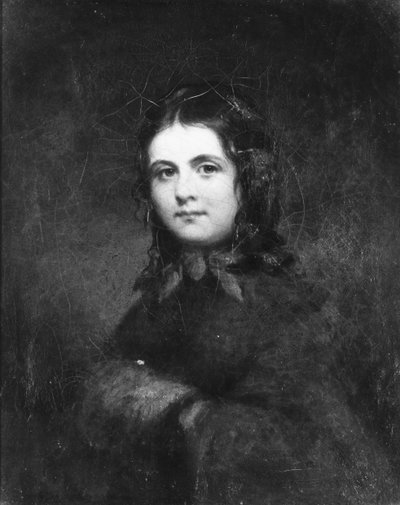 Donna con manicotto, ca. 1850 da Unbekannt
