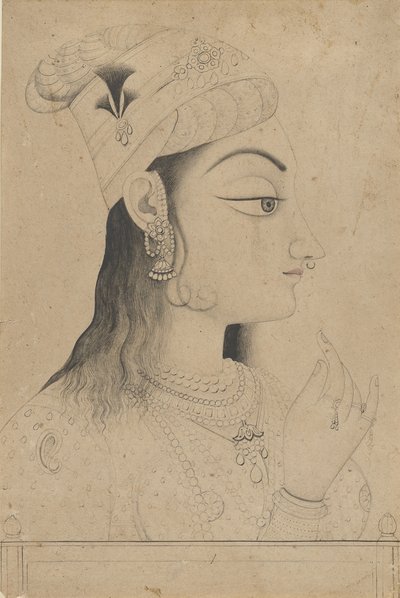 Donna con turbante vestita da Radha da Unbekannt