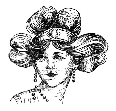 Acconciatura femminile, 1910 da Unbekannt