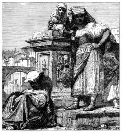 Donne della Campagna a Roma, c1890 da Unbekannt