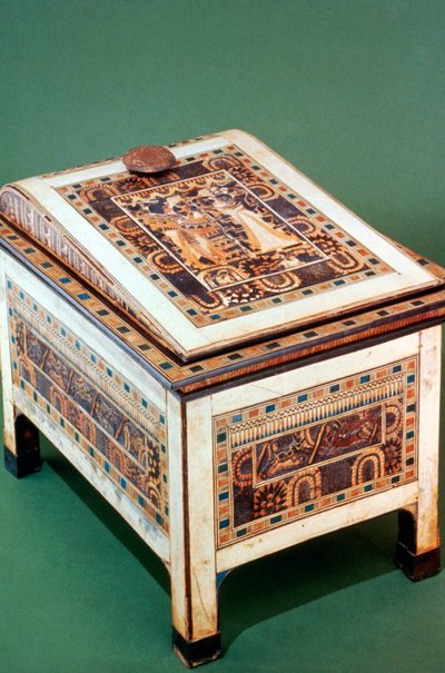 Baule di legno dalla tomba di Tutankhamon, XIV secolo a.C. da Unbekannt