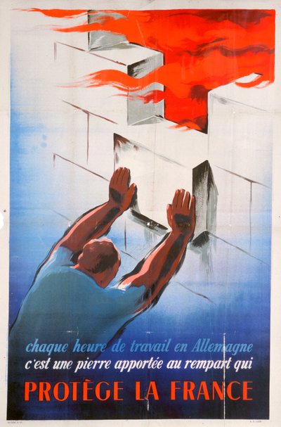 Lavorare in Germania protegge la Francia, 1944 da Unbekannt