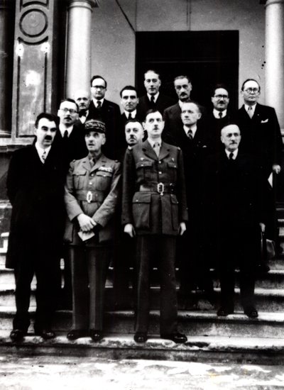 Seconda Guerra Mondiale: De Gaulle con il governo francese in esilio in Algeria, 1943 da Unbekannt