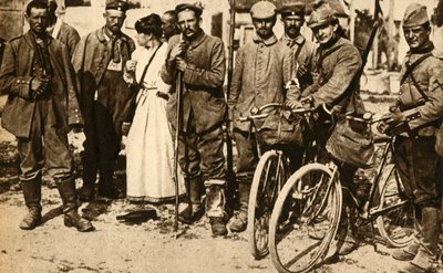 Prigionieri tedeschi feriti curati dalla Croce Rossa, Francia, Prima Guerra Mondiale, 1914-1918, 1933 da Unbekannt