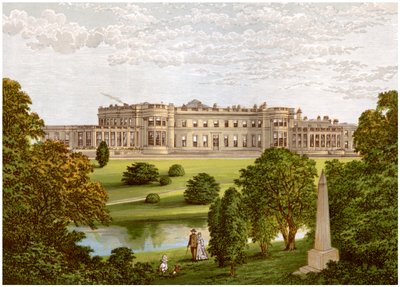 Wynyard Park, County Durham, casa del Marchese di Londonderry, c1880 da Unbekannt