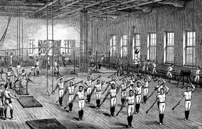 Palestra YMCA, Longacre, Londra, c1888 da Unbekannt