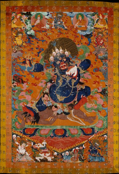 Yamantaka, Distruttore del Dio della Morte, inizio XVIII secolo da Unbekannt