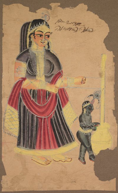 Yasoda e Krishna, 1800s da Unbekannt