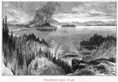 Lago di Yellowstone, XIX secolo da Unbekannt