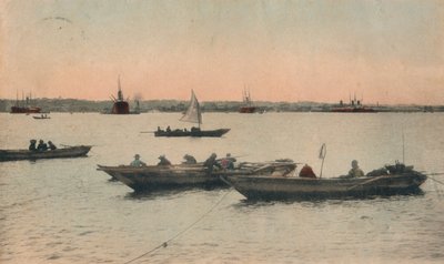 Porto di Yokohama, Giappone, c1918 da Unbekannt