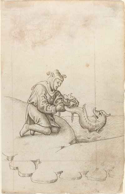 Stai legando un delfino per la coda [fol. 17 recto], c. 1512-1515 da Unbekannt