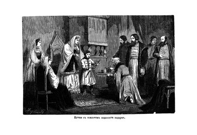 Il giovane Pietro il Grande riceve doni dai mercanti, 1875 da Unbekannt
