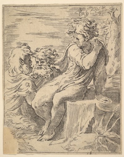 Giovane con due vecchi, XVII secolo da Unbekannt