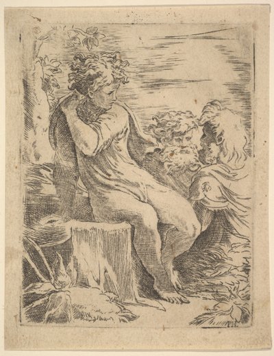 Giovane con due vecchi, XVI secolo da Unbekannt