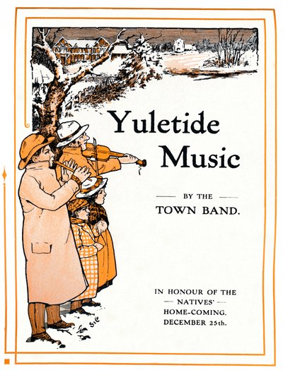 Musica natalizia della banda cittadina, 1910 da Unbekannt
