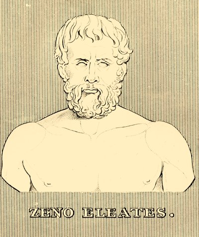 Zenone di Elea, c495-430 a.C., 1830 da Unbekannt