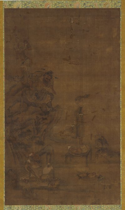 Zhong Kui doma le cinque pestilenze da Unbekannt