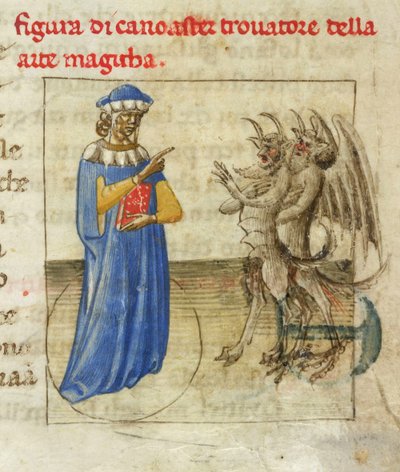 Zoroastro con due demoni Miniatura dal Pseudo-Aristotele Secretum Secretorum da Unbekannt