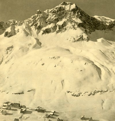 Zürs e il picco Hasenfluh, Vorarlberg, Austria, c. 1935 da Unbekannt