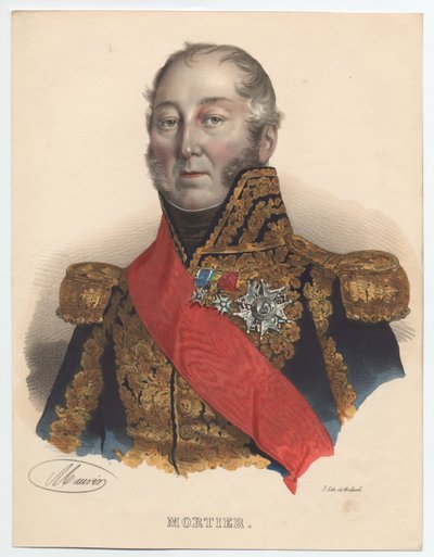 Édouard Adolphe Mortier 1768-1835, Maresciallo di Francia, 1835 da Unbekannt