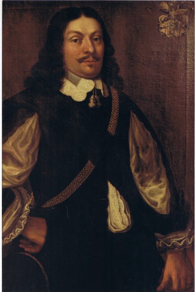 Dipinto a olio che mostra Johann von Graffen da Unbekannt