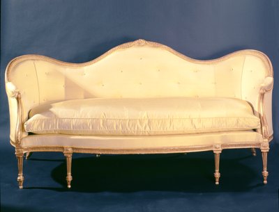 Divano in stile Adam, c.1780 (legno dorato) da Unbekannt Unbekannt