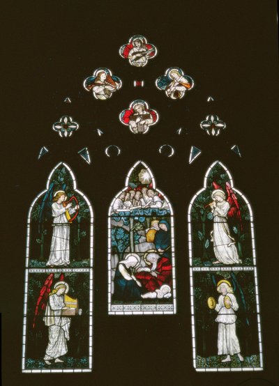 Angeli e La Natività di Sir Edward Burne-Jones (1833-98) da Unbekannt Unbekannt