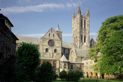 Cattedrale di Canterbury, Esterno della Cattedrale (1070-1834) Scuola Inglese, Kent, Regno Unito da Unbekannt Unbekannt