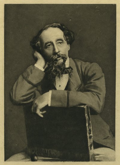 Charles Dickens, ritratto da una fotografia di Herbert Watkins da Unbekannt Unbekannt